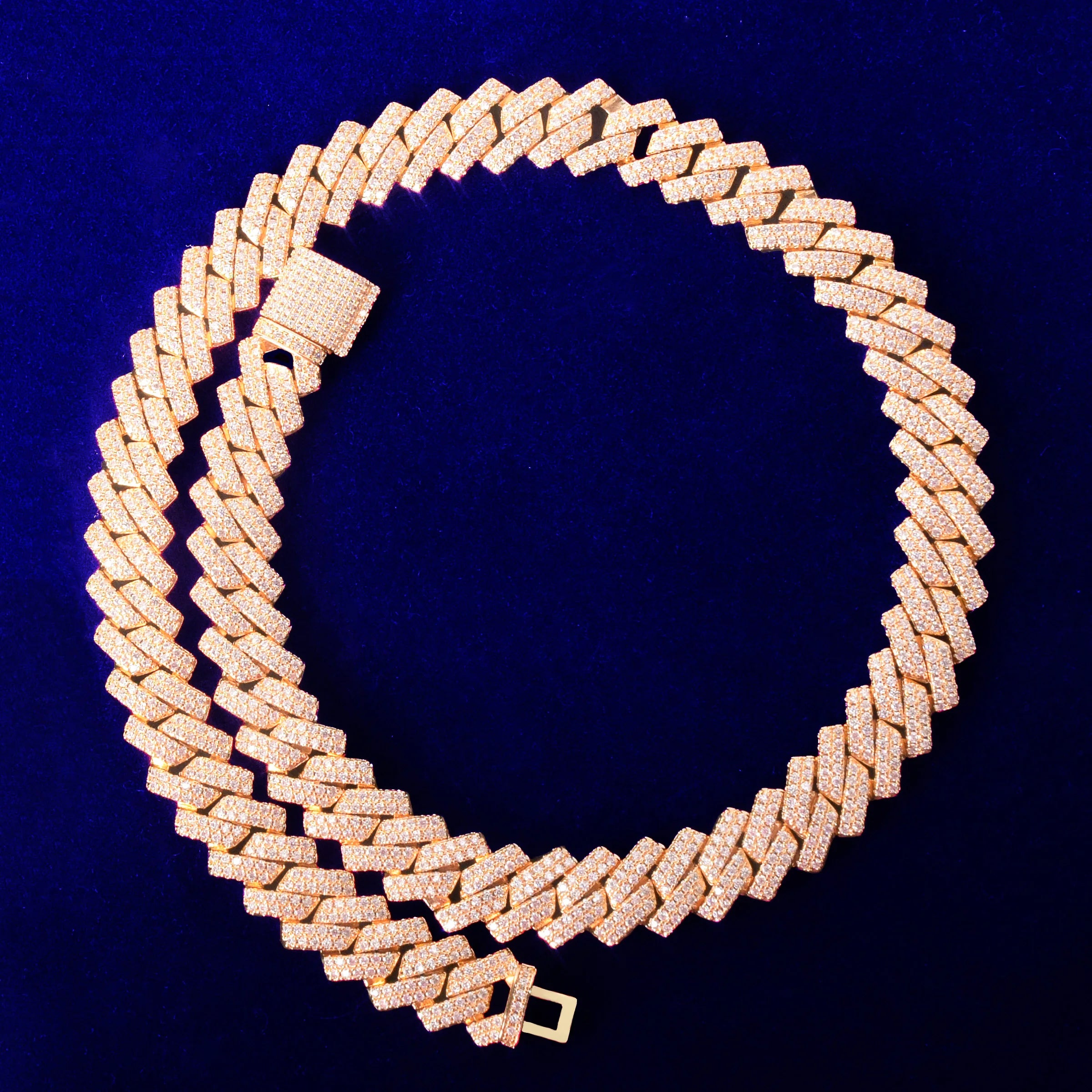 7/11 ICE Miami Cuban Link Chain for Men Necklace Choker Charms Gold Color Iced Out Fashion Jewelry 2021 Trend