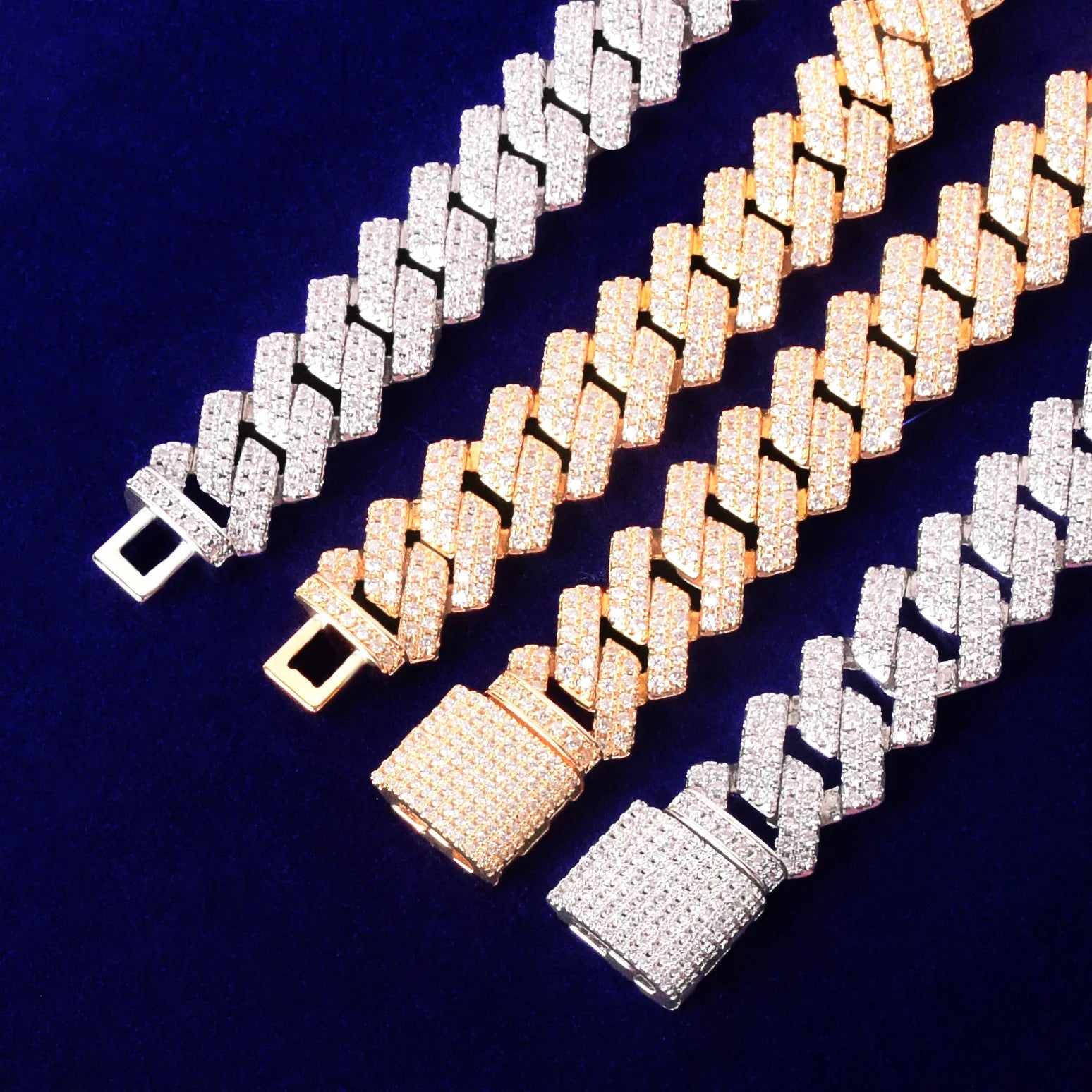 7/11 ICE Miami Cuban Link Chain for Men Necklace Choker Charms Gold Color Iced Out Fashion Jewelry 2021 Trend